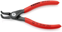 KNIPEX 48 21 J11 Präzisions-Sicherungsringzange für Innenringe in Bohrungen mit rutschhemmendem Kunststoff überzogen grau atramentiert 130 mm