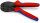 KNIPEX 97 52 50 PreciForce® Crimpzange mit Mehrkomponenten-Hüllen brüniert 220 mm