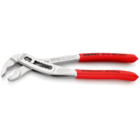 KNIPEX 88 03 180 Alligator® Wasserpumpenzange mit rutschhemmendem Kunststoff überzogen verchromt 180 mm