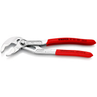 KNIPEX 87 03 180 Cobra® Hightech-Wasserpumpenzange mit rutschhemmendem Kunststoff überzogen verchromt 180 mm