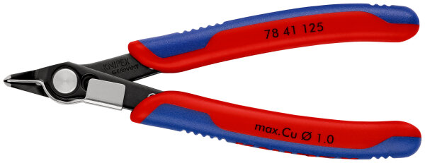 KNIPEX 78 41 125 Electronic Super Knips® mit Mehrkomponenten-Hüllen brüniert 125 mm