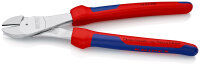 KNIPEX 74 05 250 Kraft-Seitenschneider mit Mehrkomponenten-Hüllen verchromt 250 mm