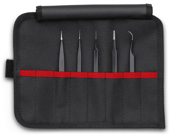 KNIPEX 92 00 01 ESD Universalpinzetten-Set ESD 5-teilig