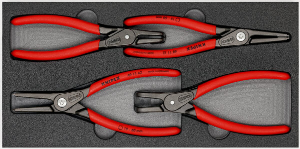 KNIPEX 00 20 01 V09 Zangen-Set in Schaumstoffeinlage 4-teilig