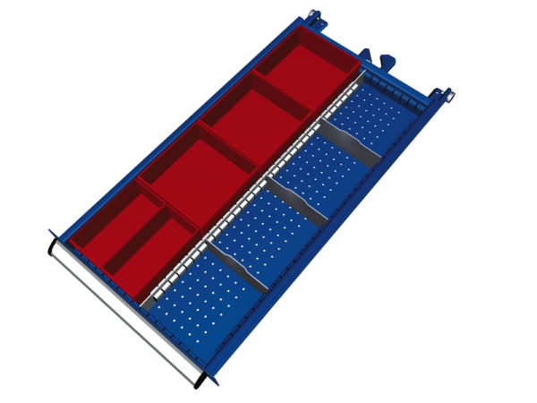 Einteilungsmaterialsatz Fronth. 100, 125mm à 9 St. SDB(419 x 750 mm)