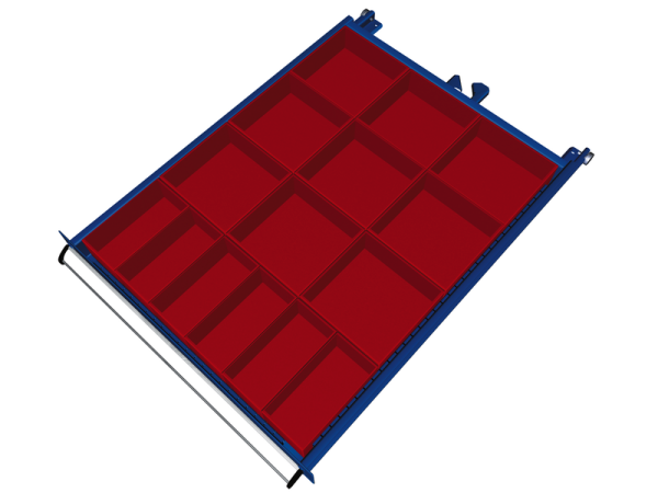 Einteilungsmaterialsatz Fronth. 100mm à 15 St. SEB(572 x 750 mm)