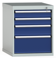 Schubladenschrank 700x572x750mm 4 Schubl. Einfachauszug...