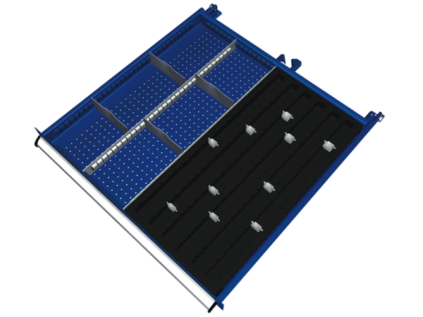 Einteilungsmaterialsatz Fronth. 200, 250, 300, 400mm à 17 St. SGB(725 x 750 mm)