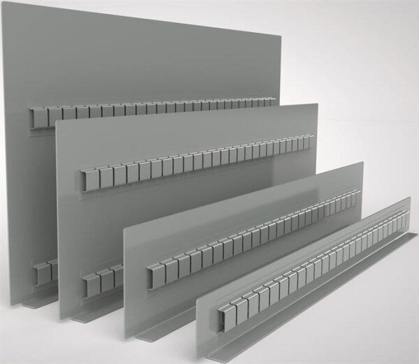 Schlitzwand Tiefe: 302 mm Höhe: 165 mm für Fronthöhen: 200 bis 400 mm