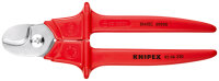 KNIPEX 95 06 230 Kabelschere Griffe mit Kunststoff...