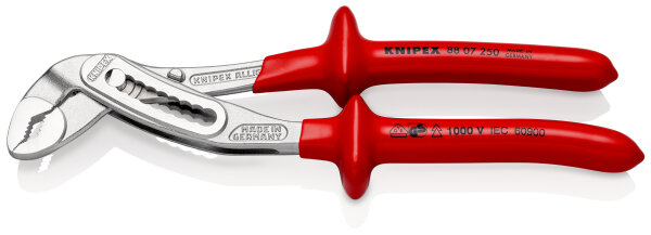 KNIPEX 88 07 250 Alligator® Wasserpumpenzange tauchisoliert, VDE-geprüft verchromt 250 mm