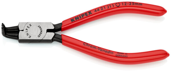 KNIPEX 44 21 J11 Sicherungsringzange für Innenringe in Bohrungen mit Kunststoff überzogen schwarz atramentiert 130 mm