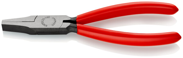 KNIPEX 20 01 160 Flachzange mit Kunststoff überzogen schwarz atramentiert 160 mm