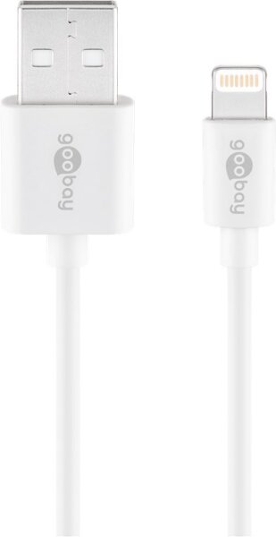 goobay USB 2.0 A/Lightning Kabel 1,0 m weiß