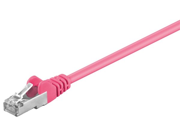 CAT 5e Patchkabel, SF/UTP, magenta