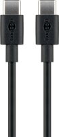 goobay USB C Kabel 0,5 m schwarz