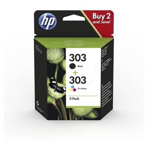 HP 303 (3YM92AE) schwarz, color Druckerpatronen, 2er-Set