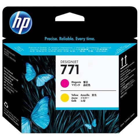 Original HP Druckkopf magenta /gelb (CE018A,771,NO771)