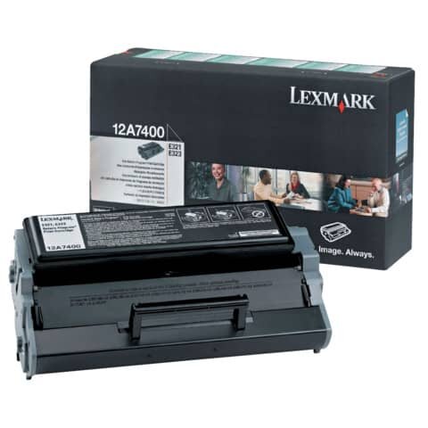 Original Lexmark Tonerkartusche schwarz return program (0012A7400,012A7400,12A7400)