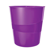 5278 Papierkorb WOW - 15l, Polystyren, violett metallic