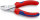 KNIPEX 74 05 140 Kraft-Seitenschneider mit Mehrkomponenten-Hüllen verchromt 140 mm