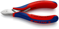 KNIPEX 77 12 115 Elektronik-Seitenschneider mit Mehrkomponenten-Hüllen 115 mm