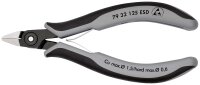 KNIPEX 79 32 125 ESD Präzisions-Elektronik-Seitenschneider ESD mit Mehrkomponenten-Hüllen brüniert 125 mm