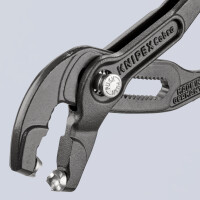 KNIPEX 85 51 180 A Federbandschellenzange mit rutschhemmendem Kunststoff überzogen grau atramentiert 180 mm