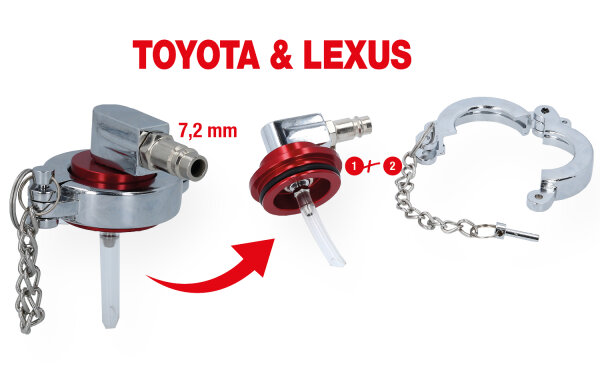 Universal-Entlüfterstutzen-Adapter für Toyota und Lexus