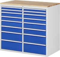 Schubladenschrank LL7.11, B1145xT650xH1035mm, B-Top-25mm,...