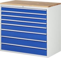 Schubladenschrank XXL7.8, B1145xT650xH1035mm, B-Top-25mm, 8xSchublade-TA