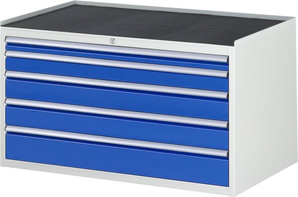 Schubladenschrank XXL3.11, B1145xT650xH645mm, MT-Top-25mm, 5xSchublade-VA