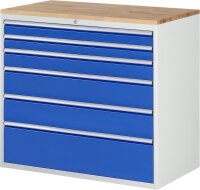 Schubladenschrank XXL7.7, B1145xT650xH1035mm, B-Top-25mm,...