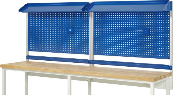 System-Aufbau EE -  Komplettset 02, für Produktbreite 3000 mm, RAL7035/RAL5010