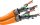 CAT 7A Duplex-Netzwerkkabel, S/FTP (PiMF), orange