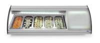 Sushi Kühlvitrine 63 l 5x GN 1/3