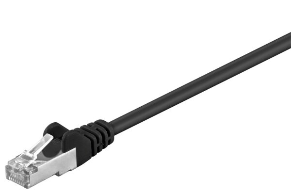 CAT 5e Patchkabel, SF/UTP, schwarz