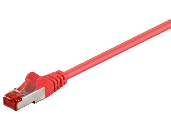 CAT 6 Patchkabel, S/FTP (PiMF), rot