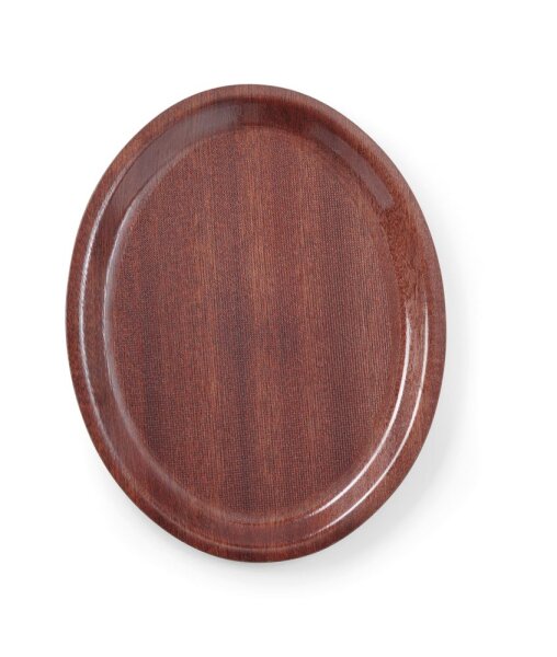 Serviertablett oval 200x265 mm Woodform Antirutsch