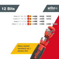 Wiha Schraubendreher mit Bit Magazin LiftUp 25 magnetisch...