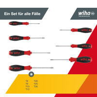 Wiha Schraubendreher Set SoftFinish® TORX® 7-tlg. (01299)