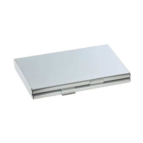 Visitenkartenetui Twin silber matt Aluminium 2 Fächer für je 15 Karten