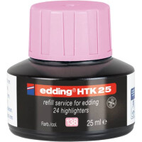 edding HTK 25 Nachfüllinte Textmarker pastellrosa