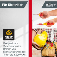 Wiha Schraubendreher und Bit Set slimVario® Schlitz, Phillips, Pozidriv 10-tlg. inkl. Falttasche (41232)