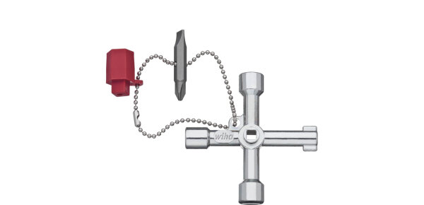 Wiha Schaltschrankschlüssel Kreuz-Form 7,0 mm- 9- 5 - 8- 3 - 5 (36114)