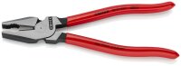 KNIPEX 02 01 225 SB Kraft-Kombizange mit Kunststoff überzogen schwarz atramentiert 225 mm (SB-Karte/Blister)