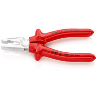 KNIPEX 03 07 200 Kombizange tauchisoliert, VDE-geprüft verchromt 200 mm