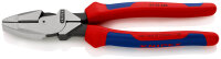 KNIPEX 09 02 240 SB Kraft-Kombizange "Linemans Pliers" amerikanisches Modell mit Mehrkomponenten-Hüllen schwarz atramentiert 240 mm (SB-Karte/Blister)