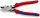 KNIPEX 09 02 240 SB Kraft-Kombizange "Linemans Pliers" amerikanisches Modell mit Mehrkomponenten-Hüllen schwarz atramentiert 240 mm (SB-Karte/Blister)