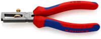 KNIPEX 11 12 160 Abisolierzange universal mit Mehrkomponenten-Hüllen schwarz atramentiert 160 mm